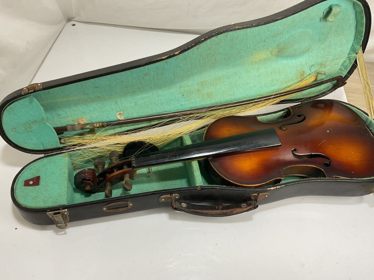 SUZUKI スズキ 鈴木 バイオリン サイズ 1/4 ケース付き 現状品 弦楽器 ハードケース付 弓拍卖