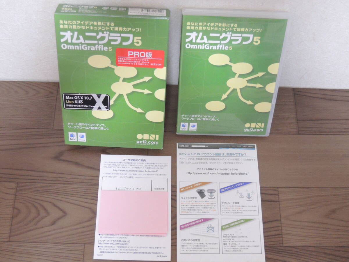 中古品★オムニグラフ 5 PRO版 OmniGraffle 組織図 作図 概念図 チャート 作成ソフト 拍卖