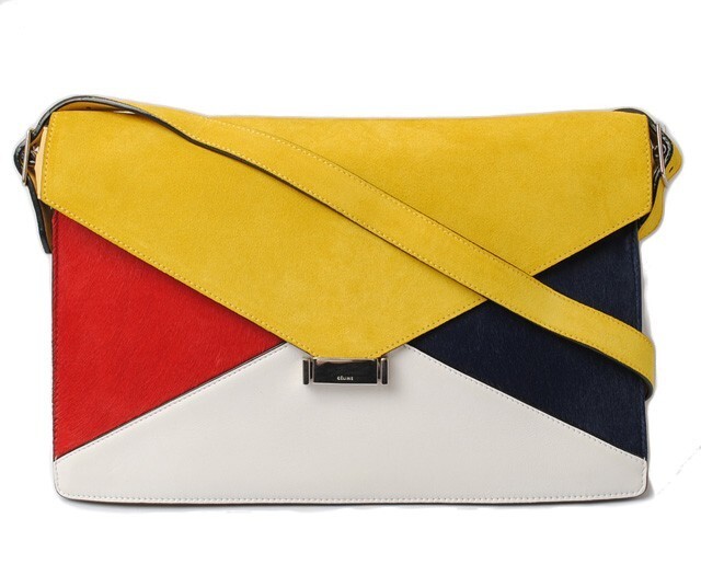 セリーヌ ショルダーバッグ/クラッチバッグ 2way CELINE 171953 Yellow/イエロー ストラップ付拍卖