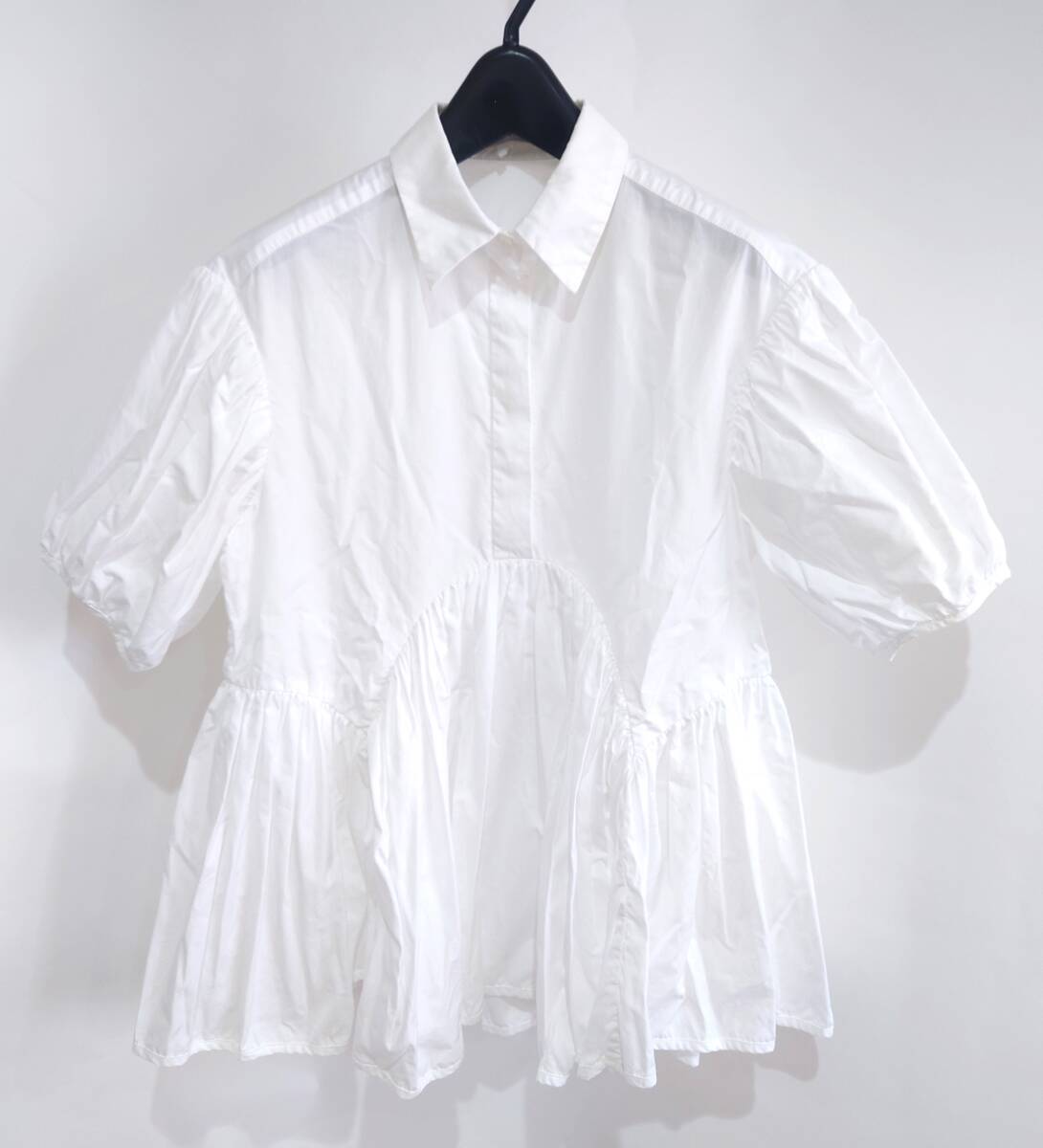 CECILIE BAHNSEN セシリー バンセン 半袖 ブラウス トップス ホワイト UK6 Y-328450拍卖