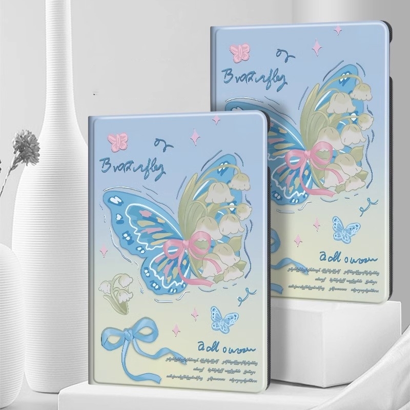 iPad 10.2インチケース 第9世代 2021年秋モデル発売 アイパッド9 カバー マグネット オートスリープ 薄型 スタンド機能 フリップカバー 蝶拍卖