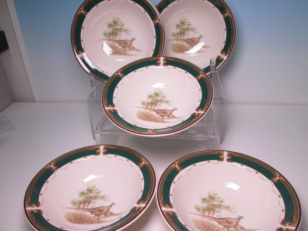 ☆希少 ノリタケブランド アイルランドケルトクラフト サラダボール5客 スープ皿拍卖