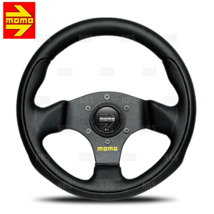 MOMO モモ TEAM ティーム 280mm ブラックレザー ブラックスポーク (T-1001拍卖