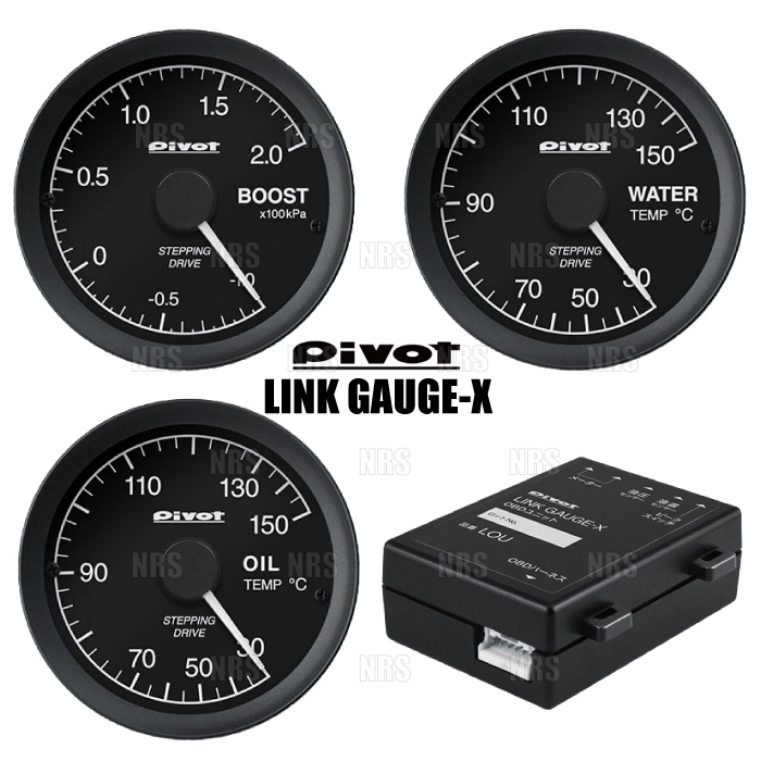PIVOT ピボット リンクゲージX 4点セット (ブースト計/水温計/油温計) アルト ターボRS/ワークス HA36S R06A H27/3~ (LOB/LOW/LSO/LOU拍卖