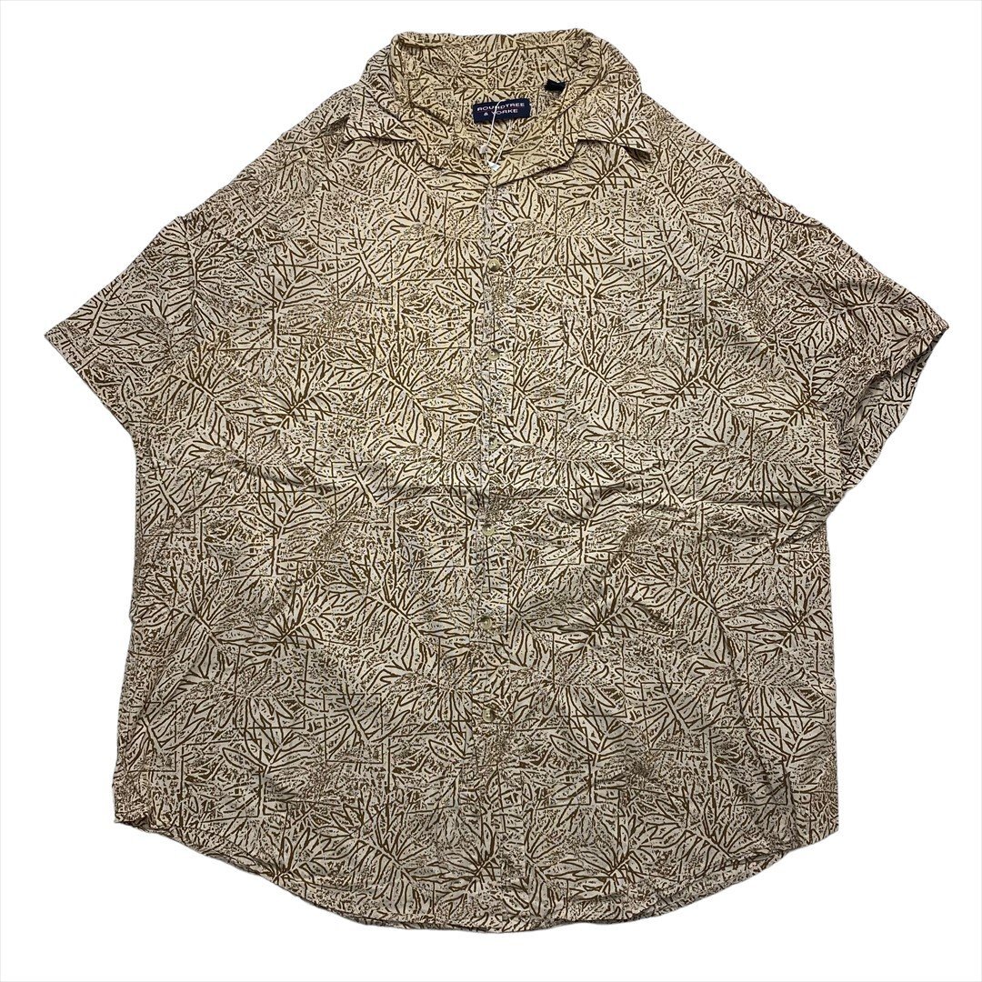 アロハシャツ シャツ 半袖 柄物 古着 メンズ XL ハワイアン 海 夏 クリーニング済み拍卖