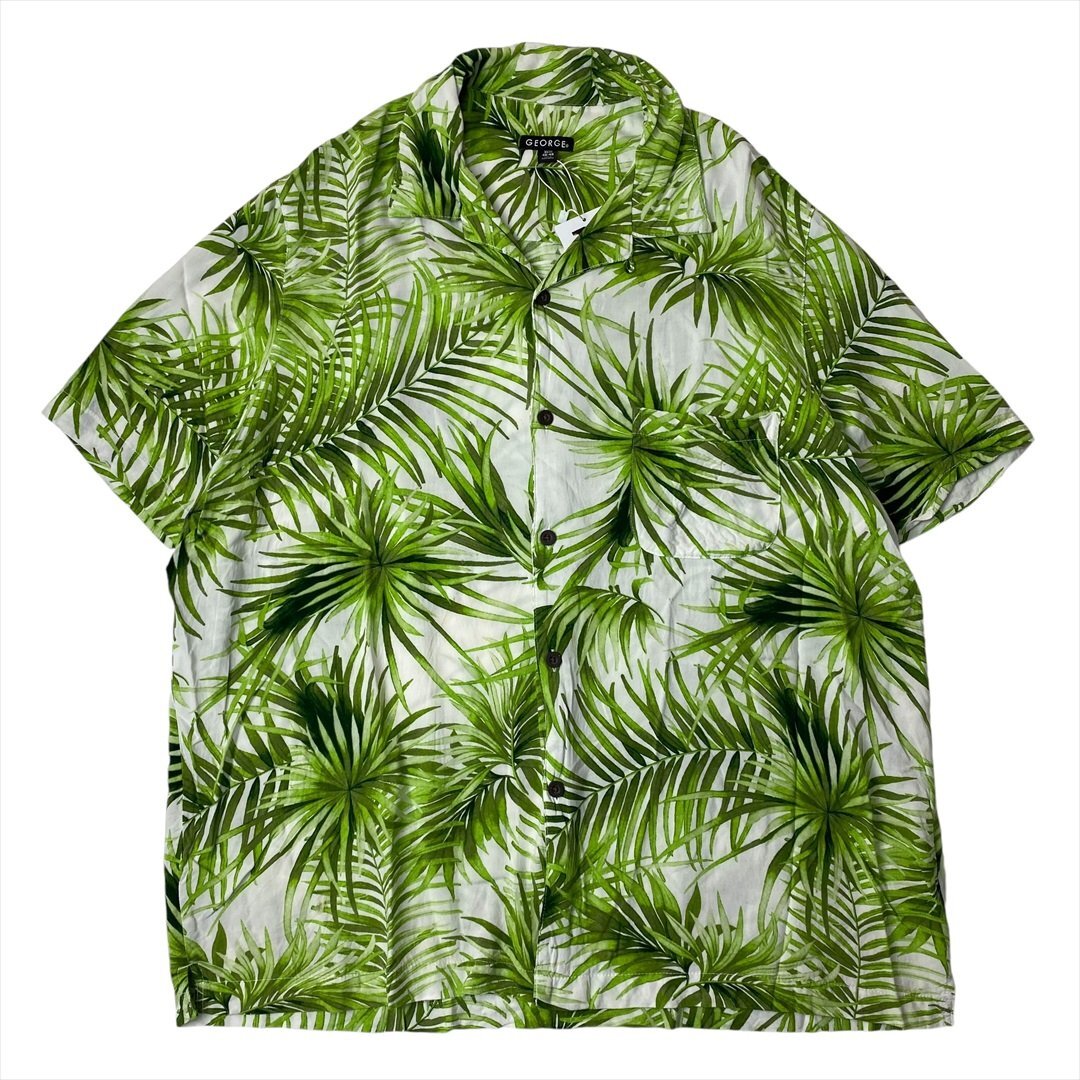 アロハシャツ シャツ 半袖 柄物 古着 メンズ XL ハワイアン 海 夏 クリーニング済み拍卖