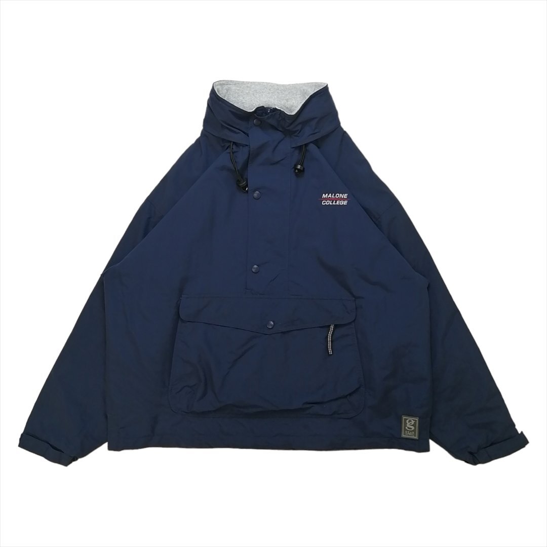 Gear ジャケット ネイビー 古着 メンズ M アノラック ハーフジップ クリーニング済み拍卖