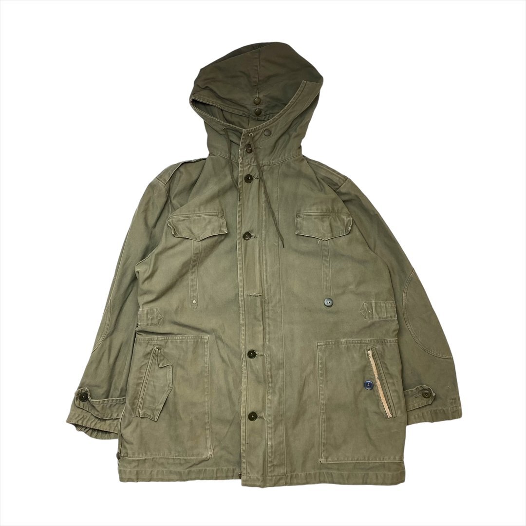 ジャケット カーキ 古着 メンズ FREE ミリタリージャケット クリーニング済み拍卖