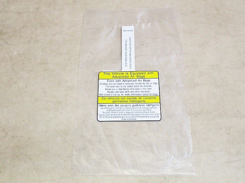 SUBARU★スバルIMPREZA純正USラベル-室内用※難あり★北米仕様USDM注意書きぶら下げステッカーインプレッサGP.GJ.GT.GK★未使用品E-00034拍卖