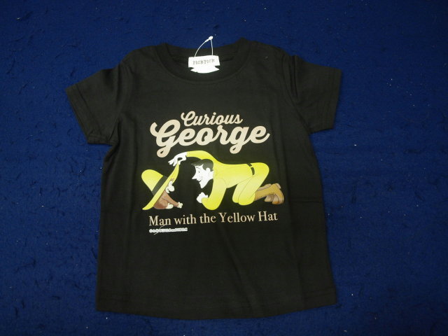 新品 TN8872-1-110 おさるのジョージ 半そでTシャツ 黒 レターパック発送(代引き不可)拍卖