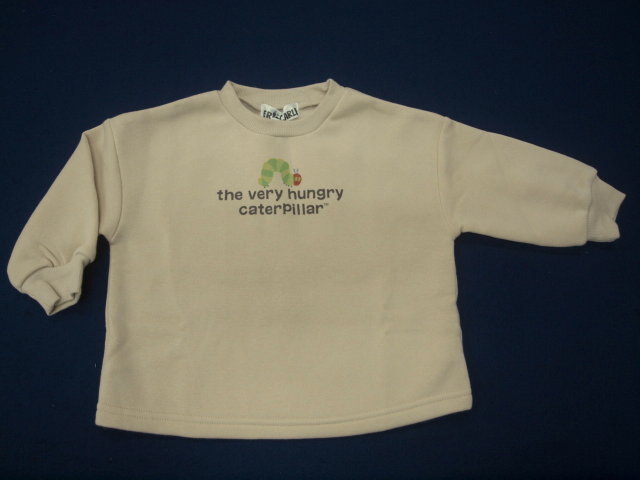 新品 FH3702-100 はらぺこあおむし 裏毛トレーナー ベージュ レターパック発送(代引き不可)拍卖