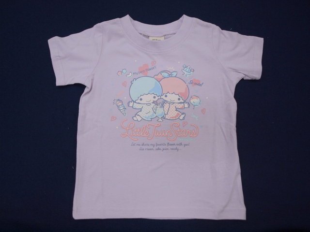新品 TU8813-110 リトルツインスター半袖Tシャツ ラベンダー レターパック発送(代引き不可)拍卖