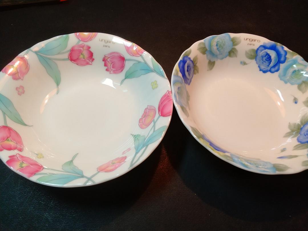 ウンガロ ungaro paris MAEBATA JAPAN 中鉢 赤青ペア拍卖