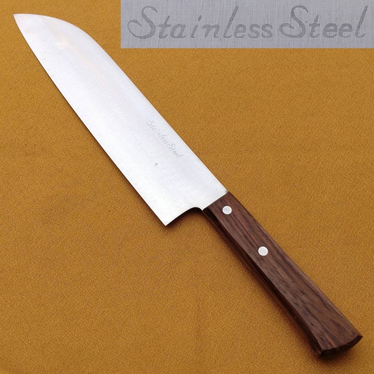 スイカ包丁 大型万能包丁 Stainless Steel 刃長約240㎜ 洋包丁 西瓜包丁 すいか包丁 調理器具 刃物 日本製 【2957】【b】拍卖