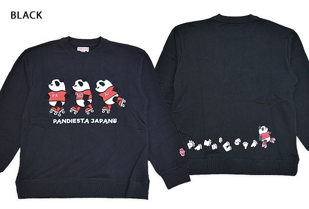 グッドフレンズスケートパンダスウェット◆PANDIESTA JAPAN ブラックMサイズ 564320 パンディエスタジャパン スエット トレーナー ユニセ拍卖