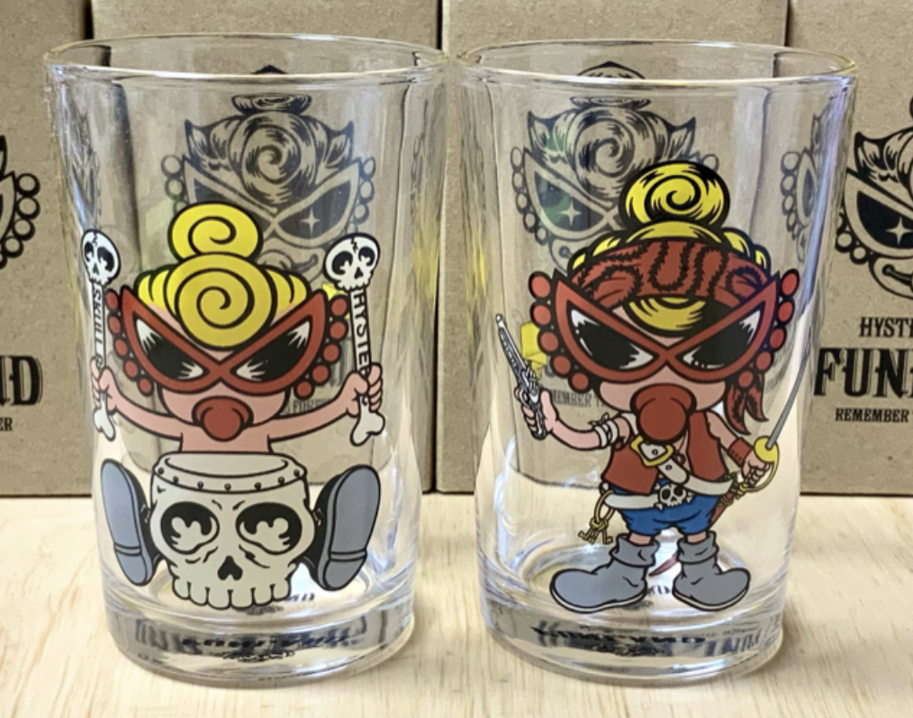 即決☆ヒスミニ☆正規品☆新品☆コップ☆2点セット☆グラス☆ファンランド☆C☆食器☆ガラス☆非売品☆ヒステリックミニ☆HYSTERIC MINI拍卖