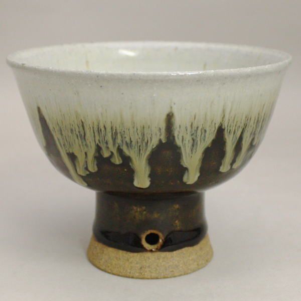茶道具 抹茶茶碗 朝鮮唐津焼き 馬上杯 武村利左衛門作 茶道拍卖