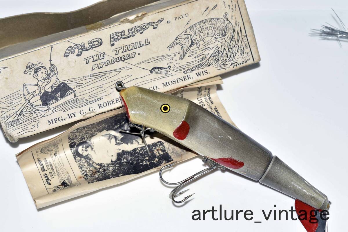 MUD PUPPY C.C.ROBERTS BAIT CO, VINTAGE LURE ( 11835-319) ヴィンテージ ルアー 歴史的に残したい蒐集家向けルアー 拍卖