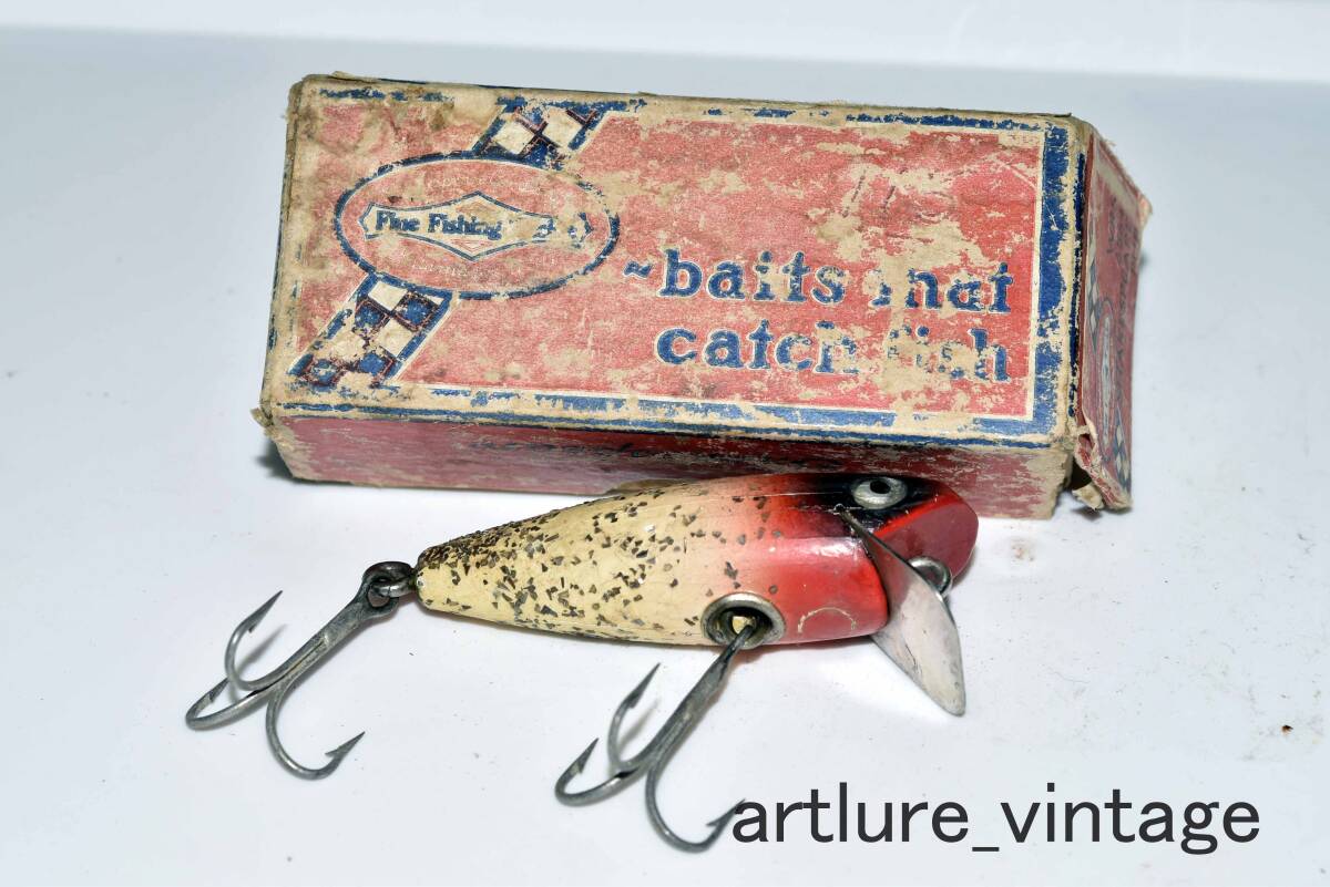 SHAKESPEAR PUP WOOD C1939 VINTAGE LURE (11833-319 ) ヴィンテージ ルアー 歴史的に残したい蒐集家向けルアー 拍卖