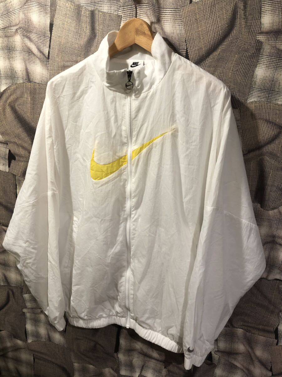 NIKE ナイキ ウィメンズウーブンジャケット ナイロンジャケット DX3581-100 サイズ2XL ホワイト FK拍卖