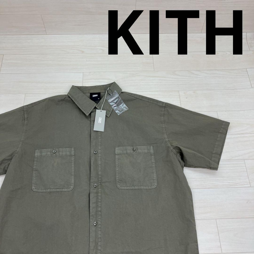 KITH キス Washed Apollo Shirt 'Dock' 半袖シャツ W22223拍卖