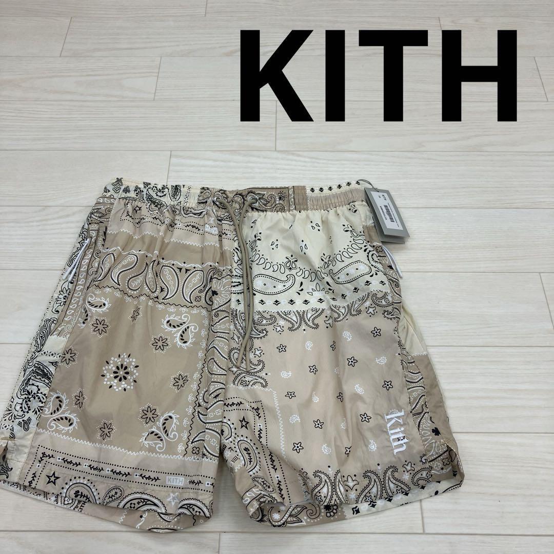 KITH キス 22SS Printed Active Swim Short Deconstructed Bandana バンダナ柄 アクティブスイムショーツ W22369拍卖