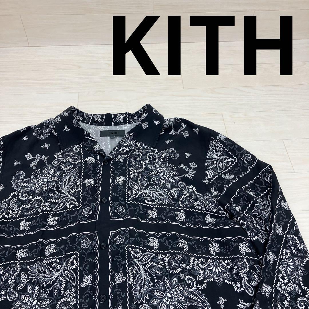 KITH キス フローラル バンダナ 長袖シャツ W23334拍卖