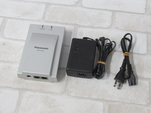 Ω 新A 0291◆ 保証有 Panasonic【 BB-HPE2 】イーサネット送電アダプター 通電確認済 AC付 領収証発行可拍卖