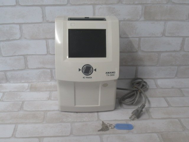 Ω 新DK1 0797◆ 保証有 AMANO【 TX-300AD-L 】アマノ TX-300 タイムレコーダー 鍵付拍卖