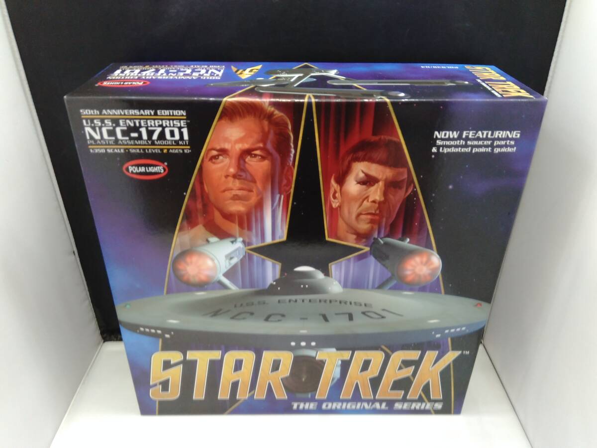 現状品 プラモデル ポーラライツ 1/350 NCC-1701 U.S.S.エンタープライズ 50周年記念エディション 「スタートレック 宇宙大作戦」拍卖