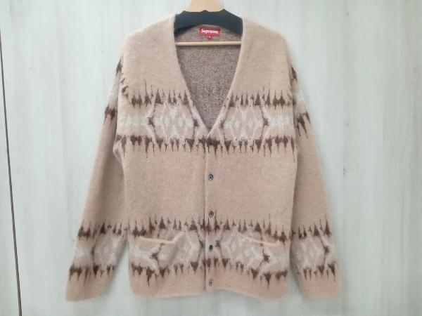 Supreme 22AW abstract Stripe Cardigan カーディガン シュプリーム ブラウン サイズM 店舗受取可拍卖