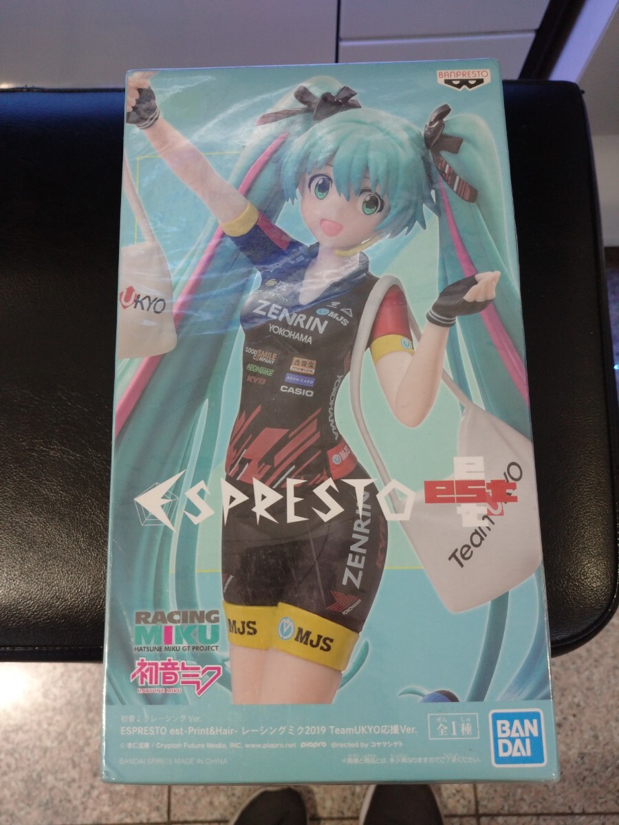 【新品・未開封】 初音ミク レーシングver. ESPRESTO est Print&Hair レーシングミク2019 TeamUKYO応援Ver.拍卖