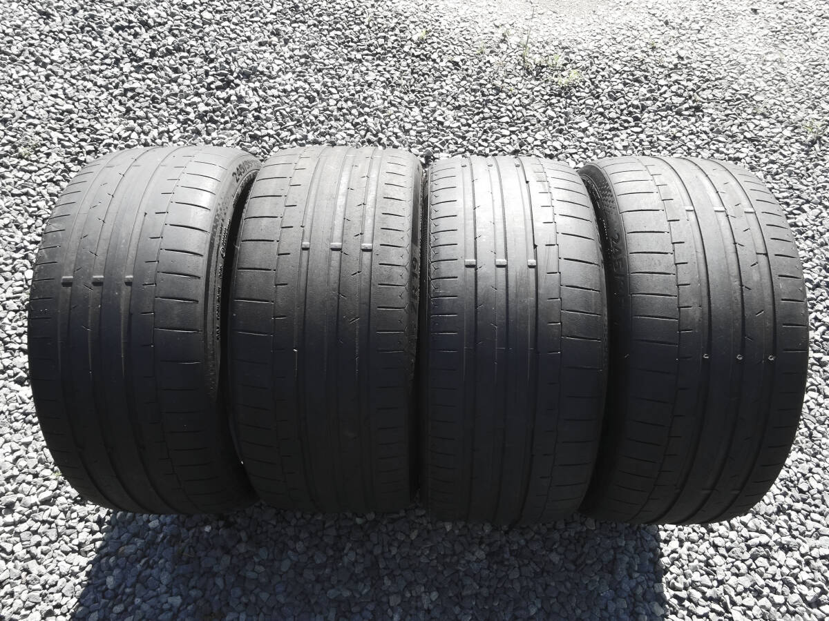 溝あり 約 5分山 Conti Sport Contact 6 245/35 ZR19 4本 2019年製 2015年製 コンチネンタル コンチスポーツコンタクト拍卖