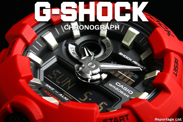 海外限定生産逆輸入モデル CASIO カシオ G-SHOCK Gショック 多彩な機能 1/100秒クロノ搭載 フルオートカレンダー新品RD拍卖