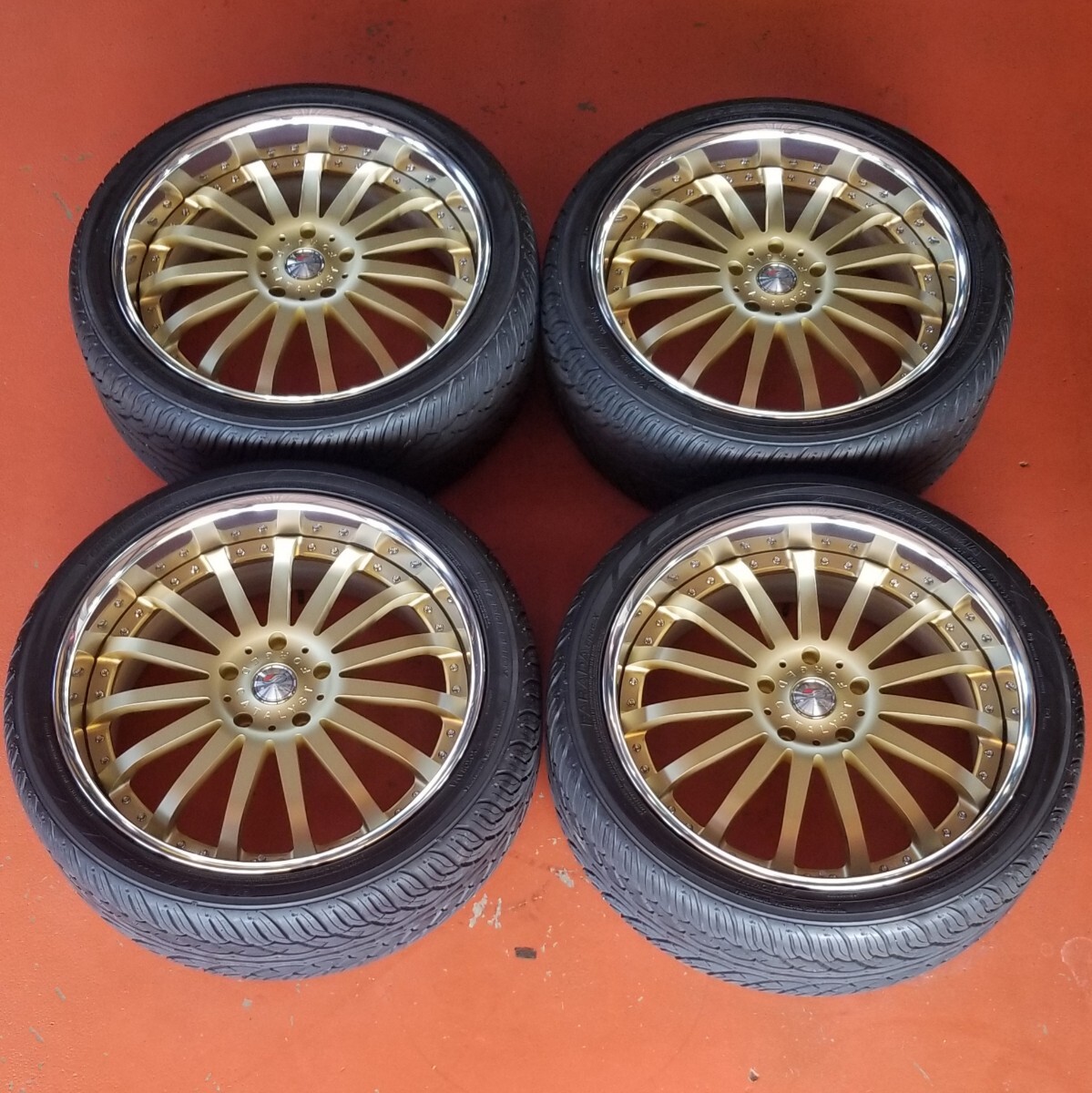 ☆ 程度極上 24インチ ☆ エルフォード カタリスト 10J +46 150-5H ヨコハマ 295/35R24 ランクル200 タンドラ セコイア レクサス LX570拍卖