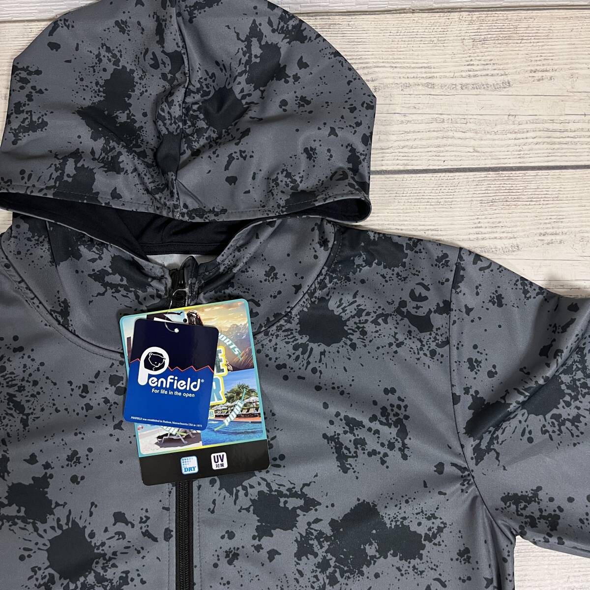★ Penfield (ペンフィールド) ★ ラッシュガードパーカー LLサイズ グレー 吸水速乾 ドライ UV対策 水着 海水浴 (タグ付き新品未使用)拍卖