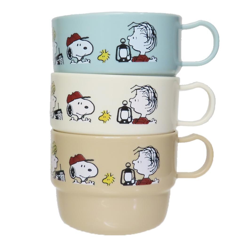 スヌーピー グッズ プラカップ キャラクター コップ3個セット ENJOY WAGON拍卖
