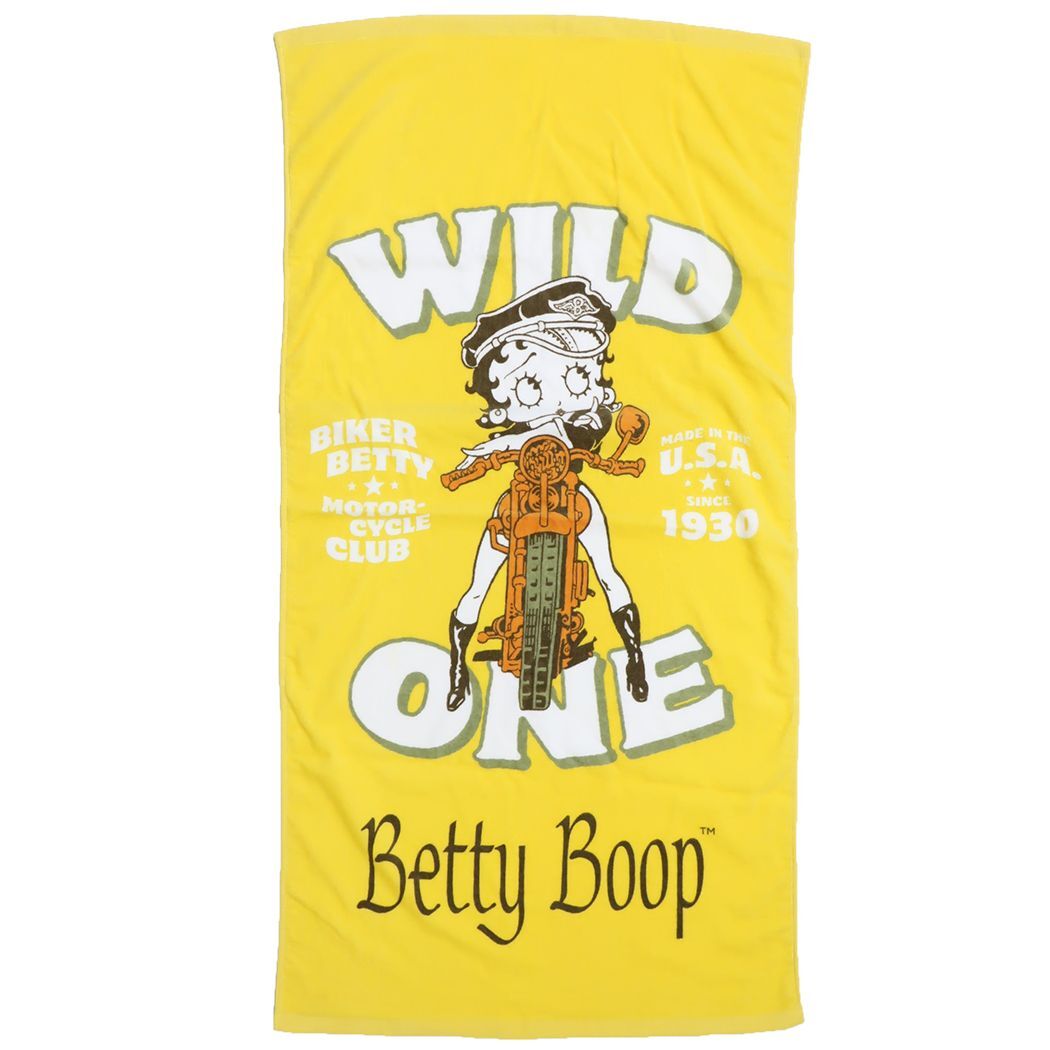 ベティブープ バスタオル プリントビッグタオル ワイルド BETTY BOOP 犬飼タオル拍卖