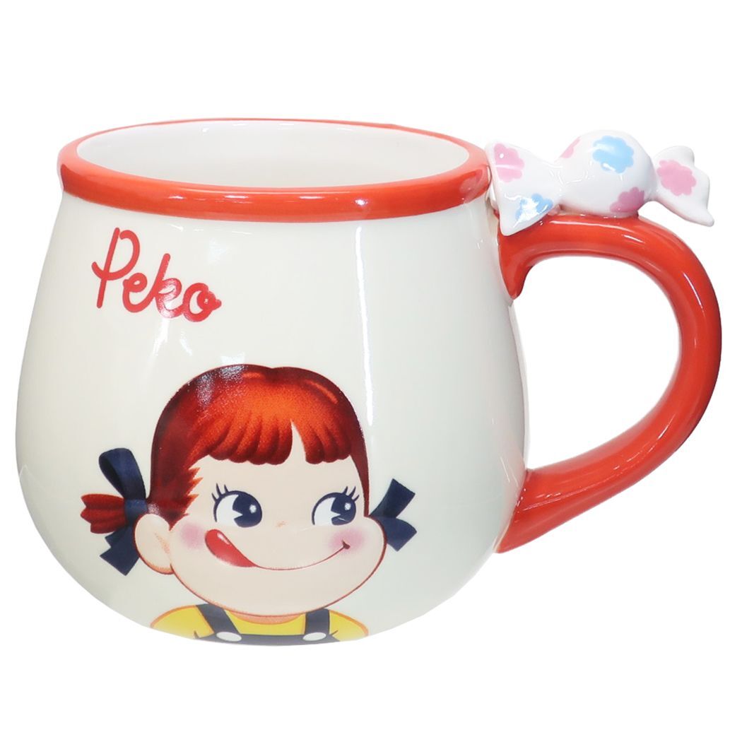 マグカップ 不二家のペコちゃん フィギュア付き MUG 300ml プレゼント 女の子向け 新生活雑貨 キャラクター 男の子ギフ拍卖