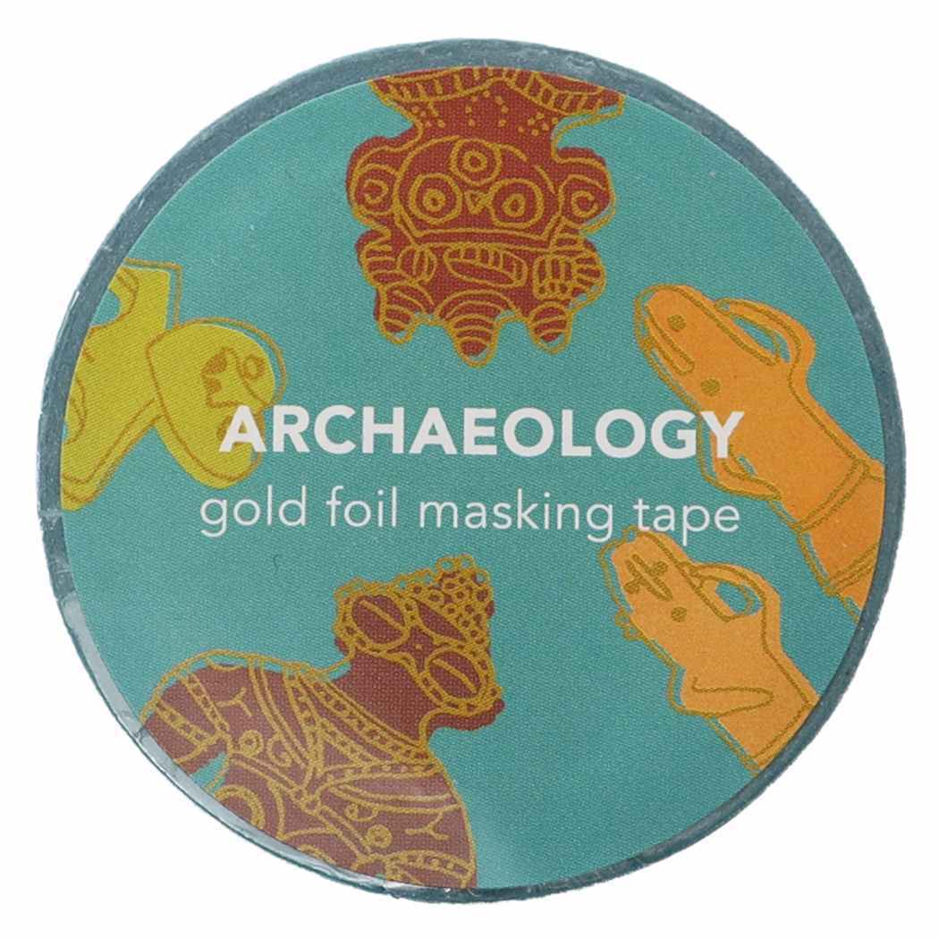マスキングテープ グッズ 20mm 金箔 マステ STUDY HOLIC 考古学 グリーンフラッシュ プレゼント 男の子 女の子拍卖