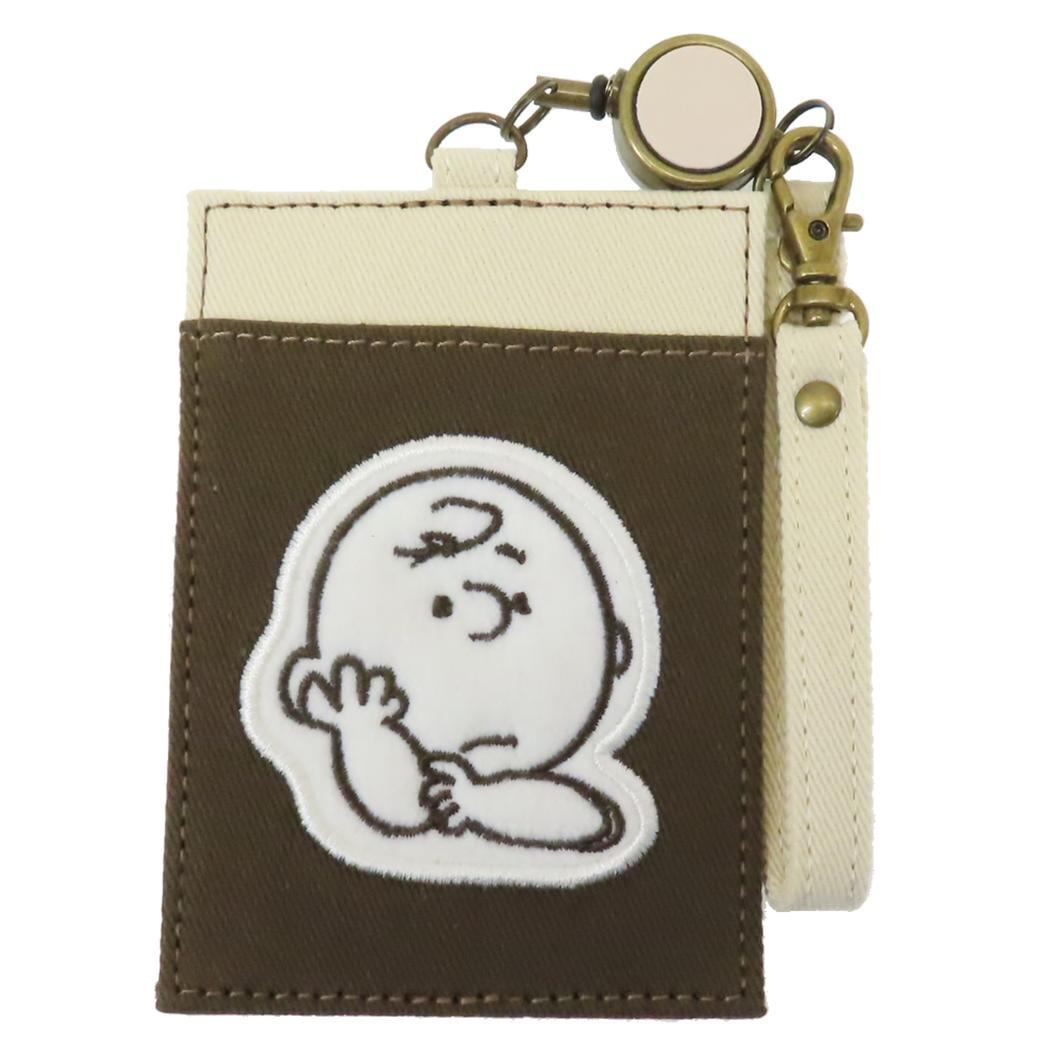 スヌーピー ピーナッツ キャラクター 定期入れ リール付きシングルパスケース拍卖