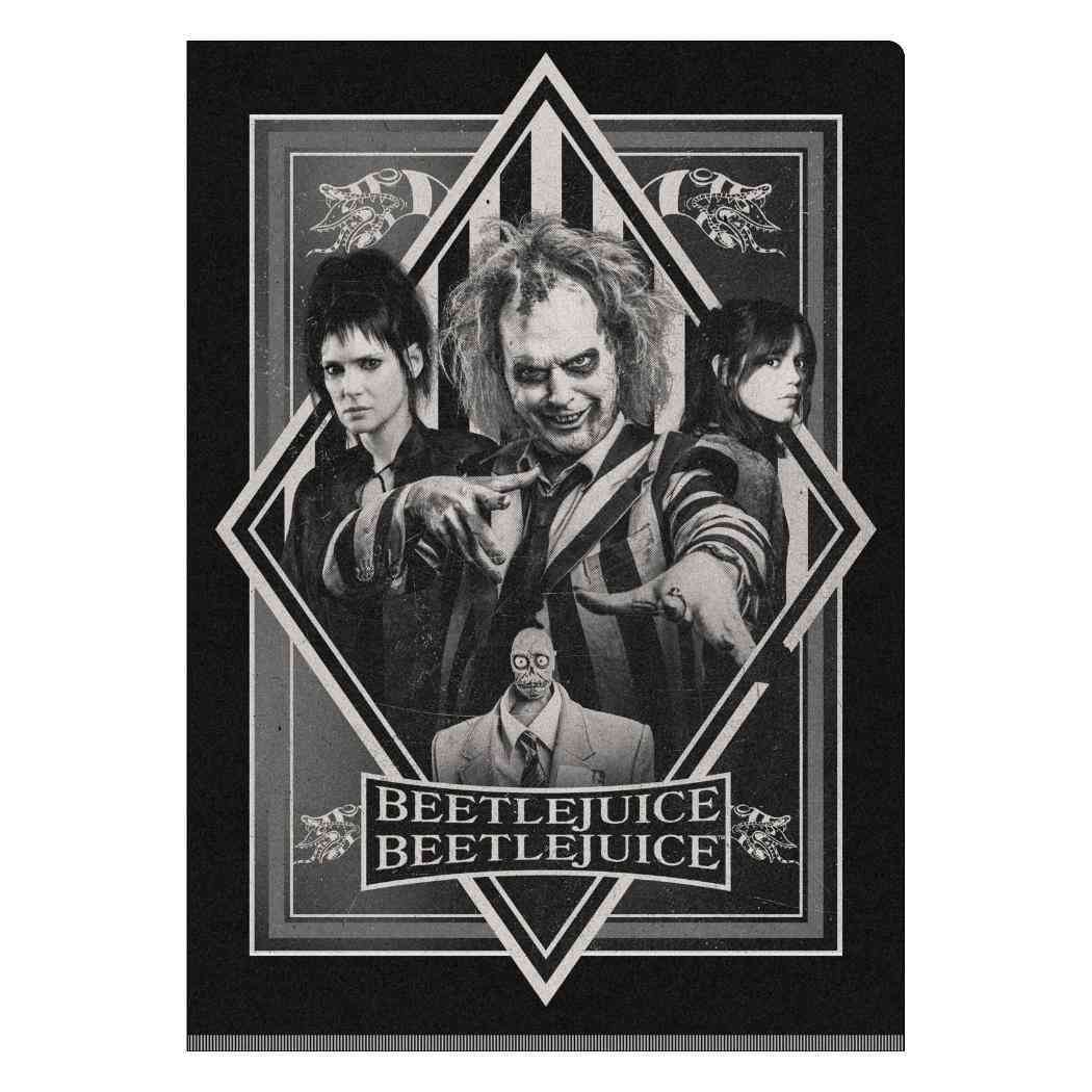 ビートルジュース ビートルジュース ポケットファイル Wポケットクリアファイル A4 インロック コレクション文具 映画キャラクタ拍卖