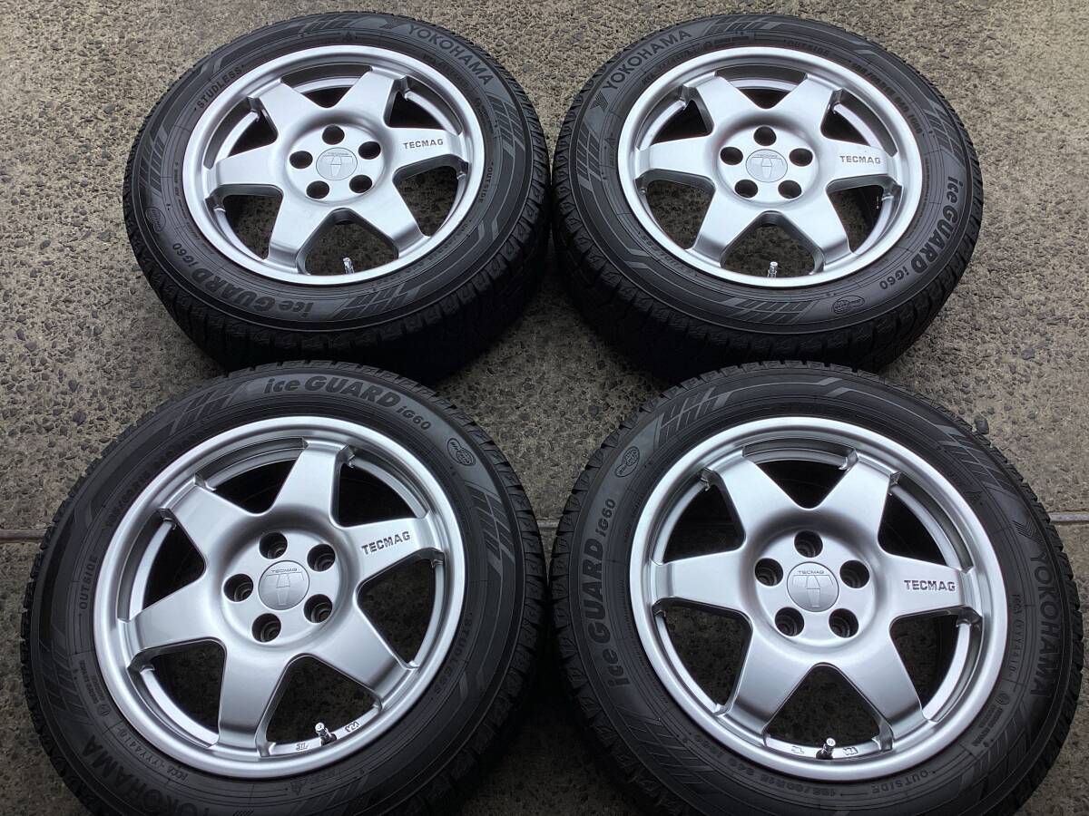 M7734 TECMAG テクマグ Type 206R 15インチ 6J +30 100/5H&185/60R15 スタッドレス 4本 AUDI アウディ A1 8X系拍卖