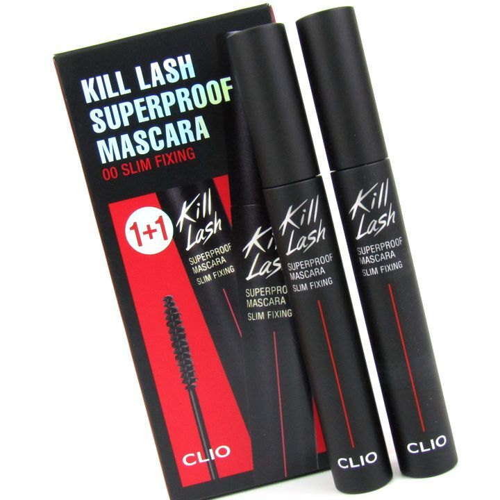 クリオ キルラッシュ スーパープルーフ マスカラ 00 SLIM FIXING 2点セット 未使用 コスメ レディース 7gサイズ CLIO拍卖