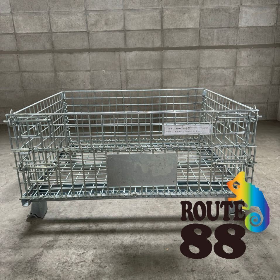 【奈良県葛城市発】【中古】メッシュパレット 800×1000×510 50台セット 網パレット 鉄製 パレティーナ拍卖