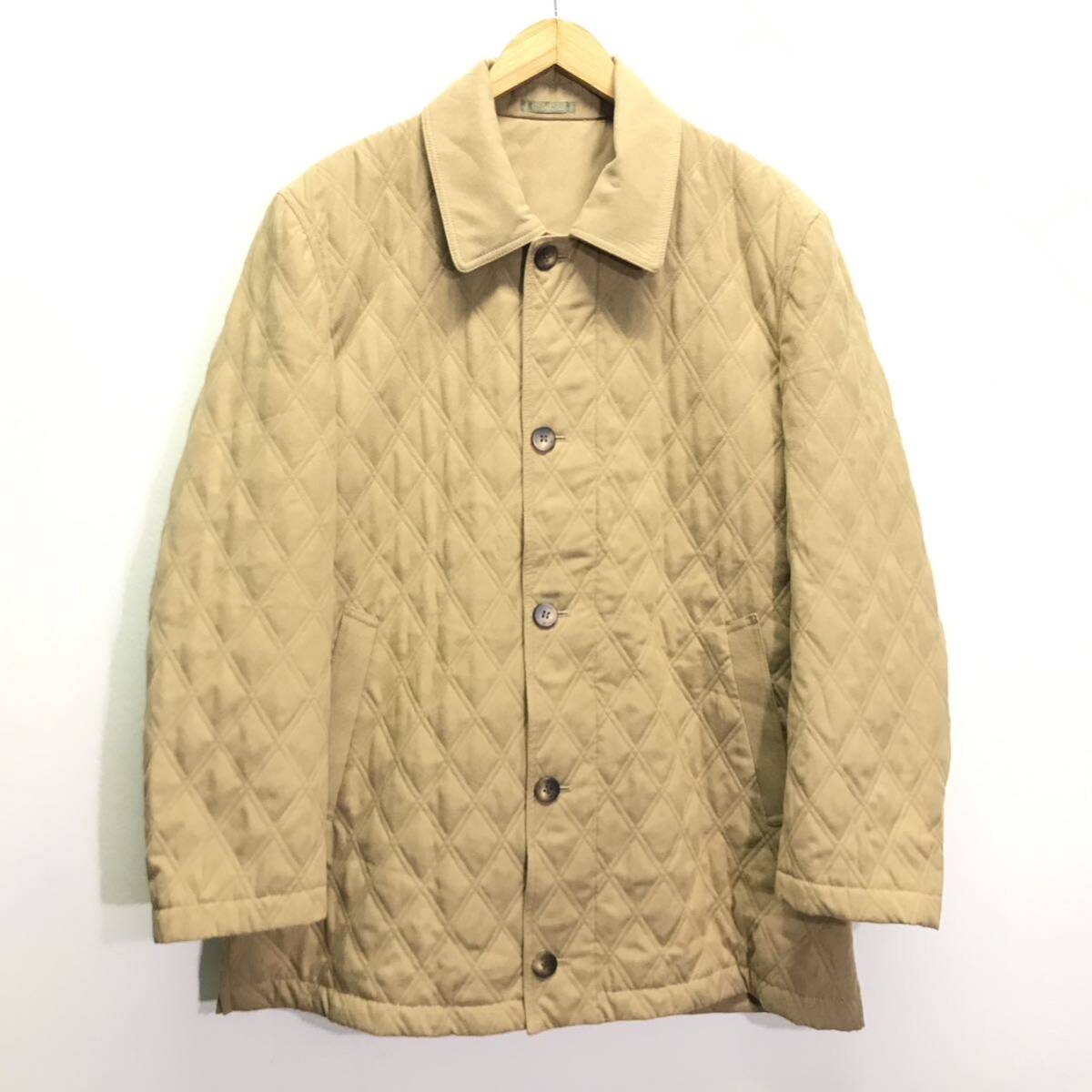 40〜60代限定◎【CIMCA】シムカ キルティングジャケット アウター ジャンパー 中綿 上品 上質 ミドルエイジ 紳士 ブラウン L /Y16333ii拍卖