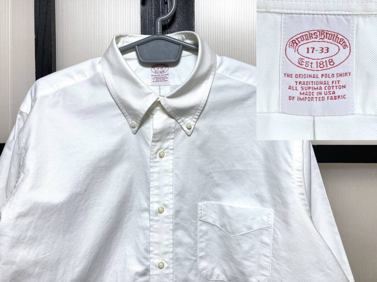 ブルックスブラザーズ オックスフォード ボタンダウン シャツ USA製 #4 / Brooks Brothers shirt ビッグサイズ トラッド系 アメリカ製拍卖