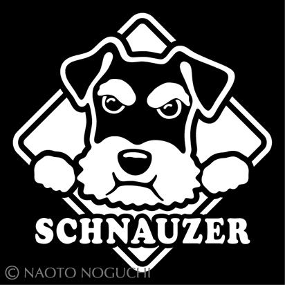 オリジナル ステッカー シール DOG IN CAR ドッグインカー ミニチュア シュナウザー ミニチュアシュナウザー B拍卖