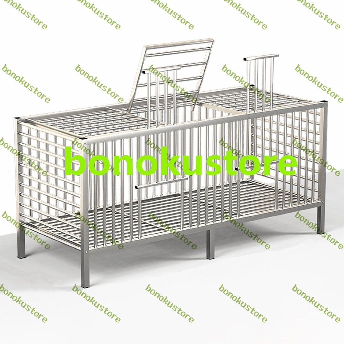 金属製鶏小屋、天窓付き耐候性鶏小屋、屋外農場の小動物、ウサギ、アヒル用のモルモットケージ(150*60*70CM)拍卖