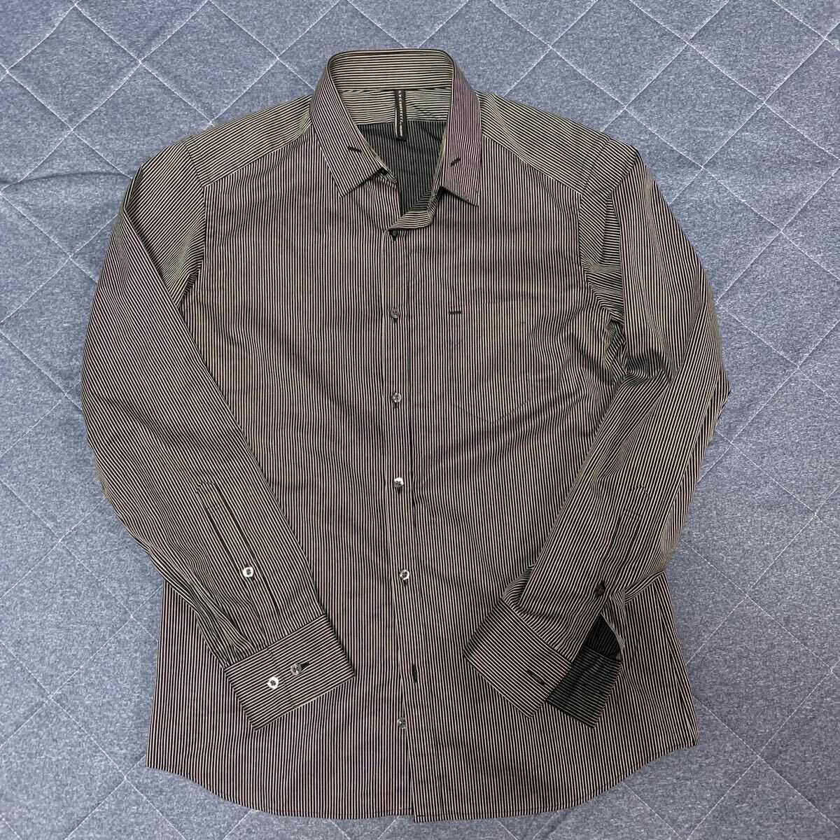 中古 ブラックバレット ストライプ長袖シャツ拍卖
